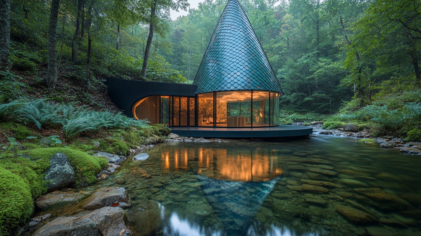 Vatra — stone and timber at water's edge